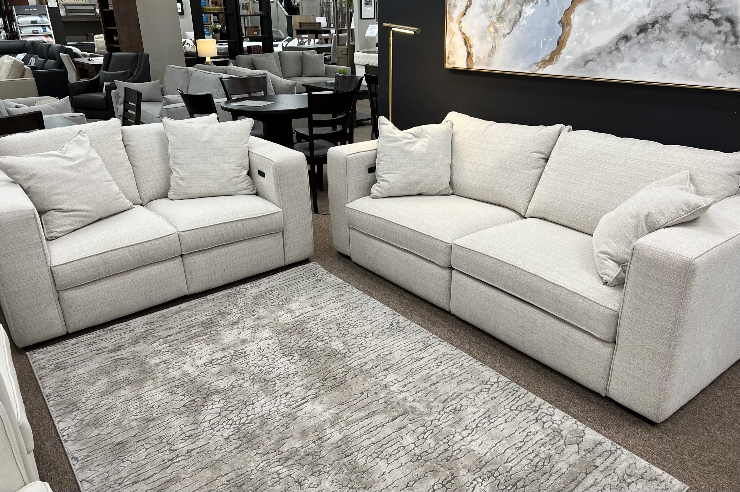 2900 Sofa and Love Set, wall hugger recliners Mcleary's Canadian Made